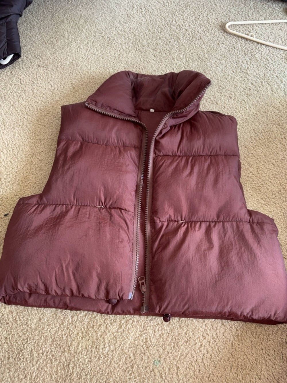 Amazon Women's Burgundy Puffer Vest